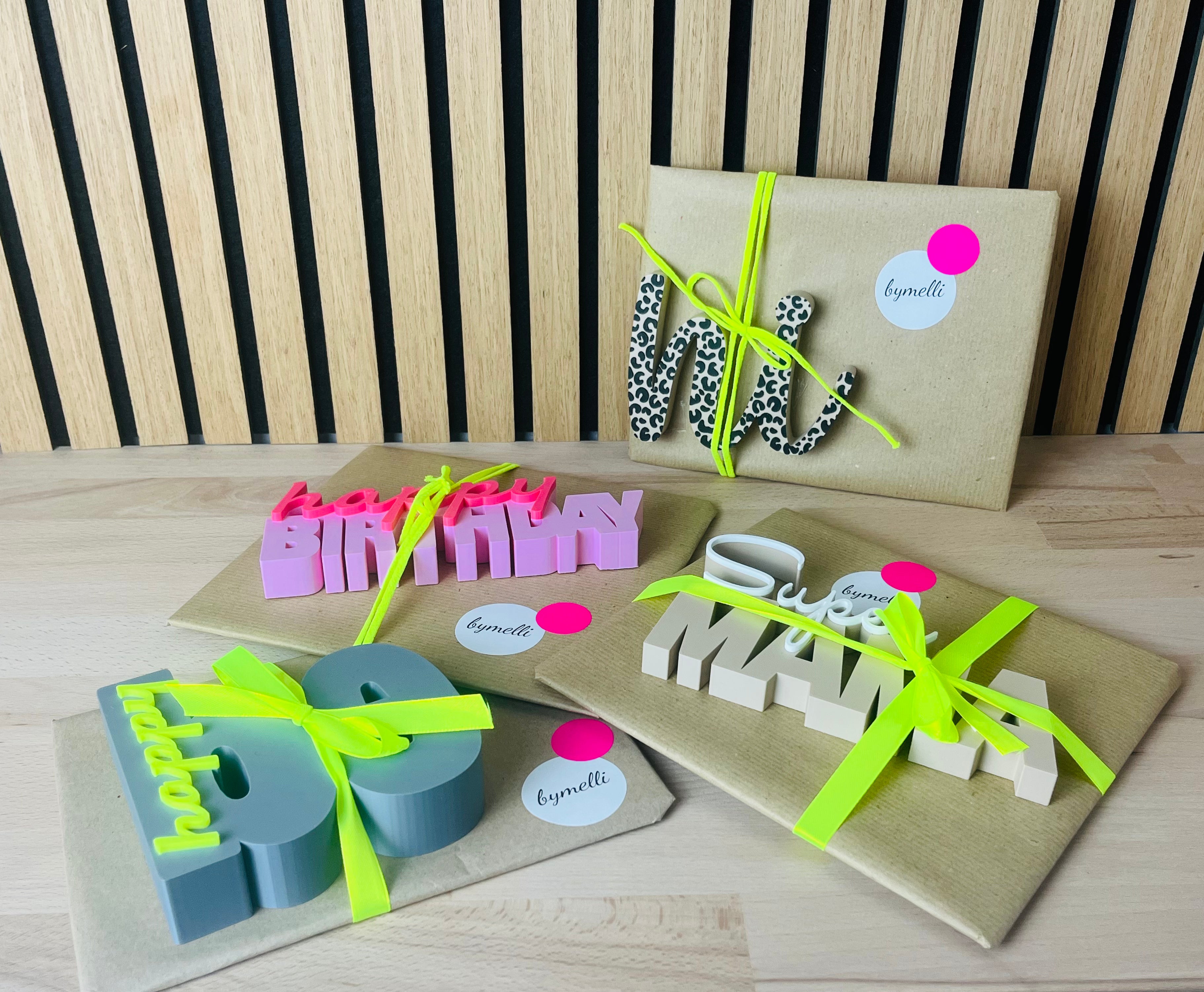 Schriftzug - happy birthday