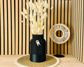 Vase - gerippt - groß