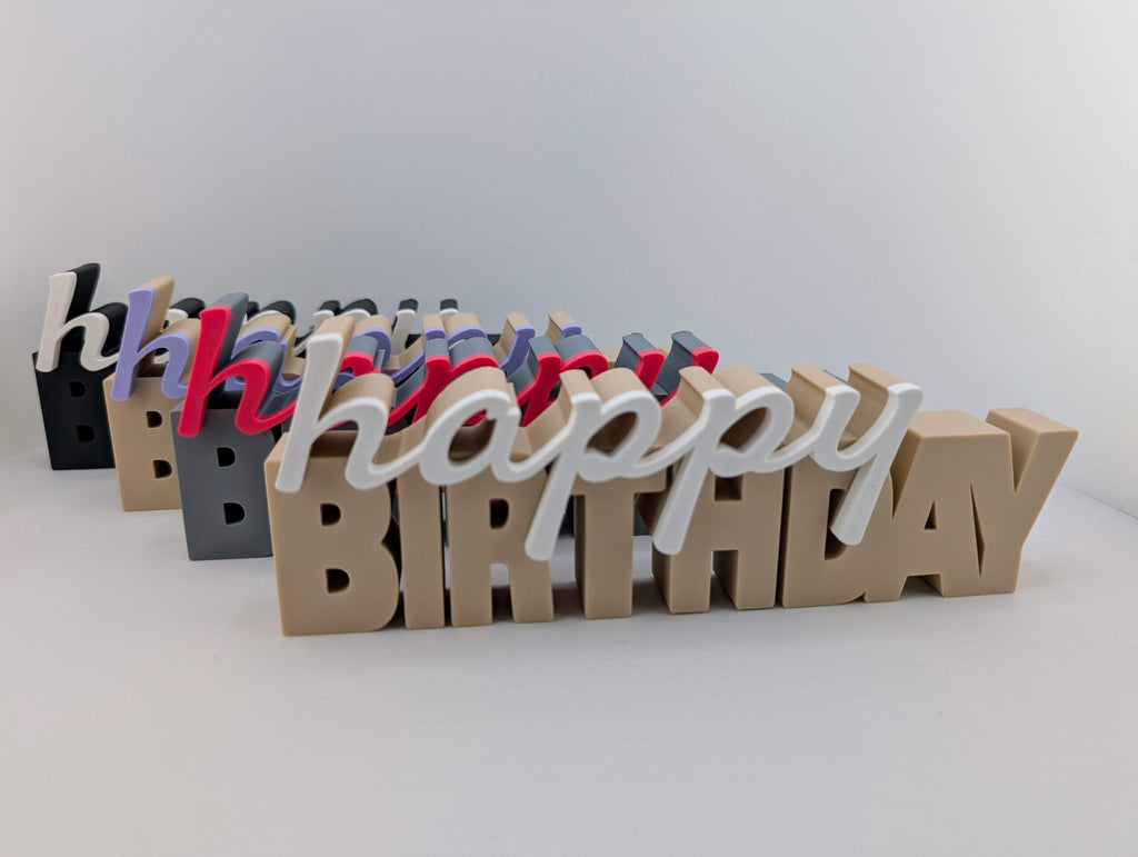 Schriftzug - happy birthday