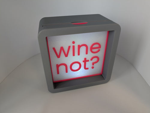 bymelli moodcube grau mit moodplate "wine not?"