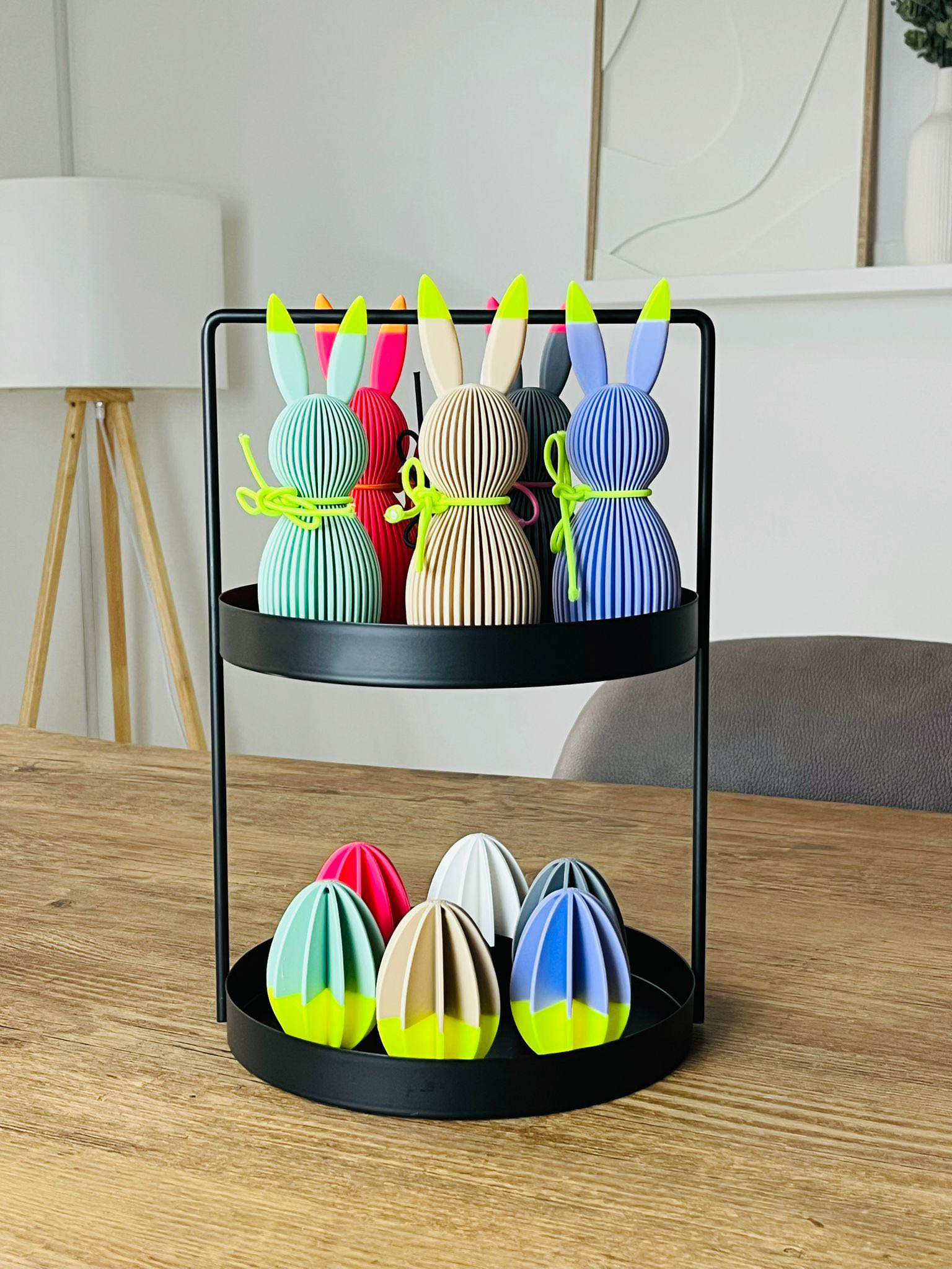 Osterei Anhänger – modern & farbenfroh