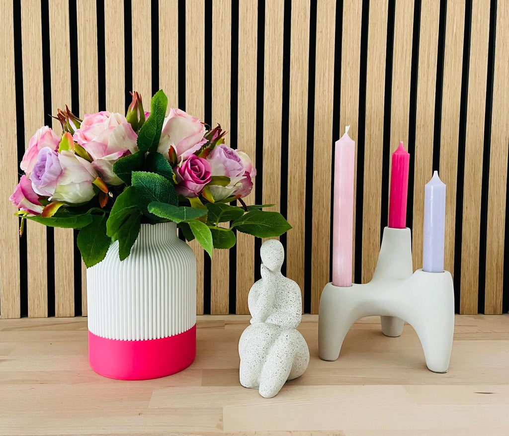 Vase - gerippt