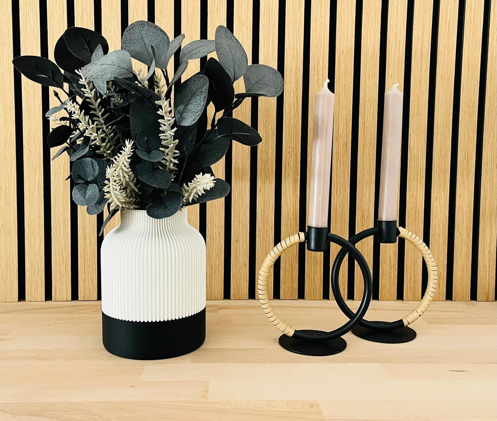 Vase - gerippt